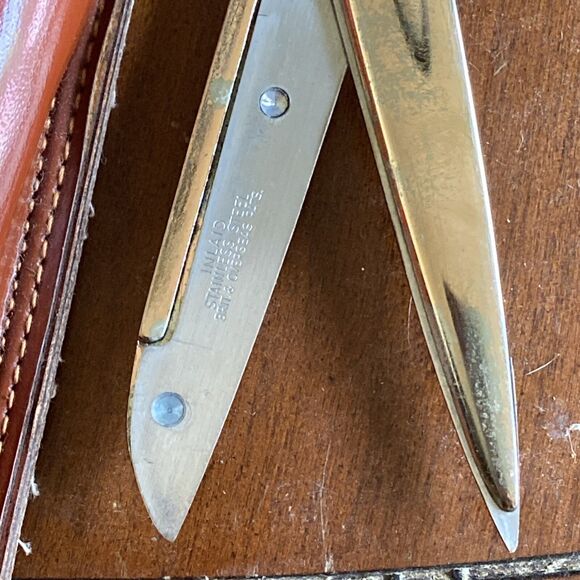 Vintage Richards of Sheffield England Golden Age Radiant Scissors W/ Leather - Picture 6 of 8